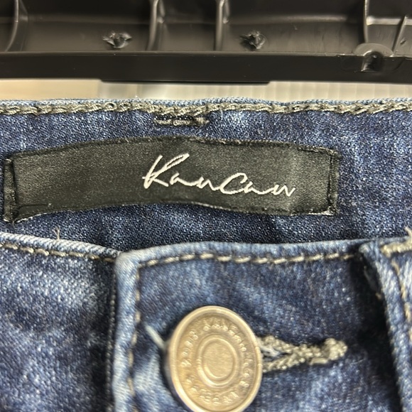 KanCan Midnight Blue Ripped Skinny Jeans Style KC11083 Cut 2011 Size 26 - Picture 2 of 5